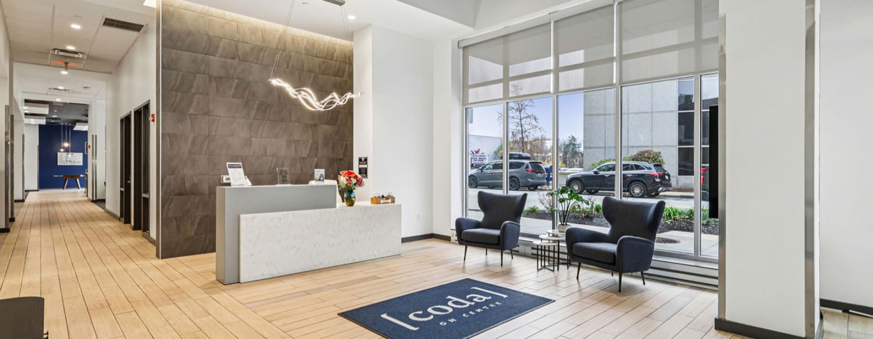 concierge desk in lobby